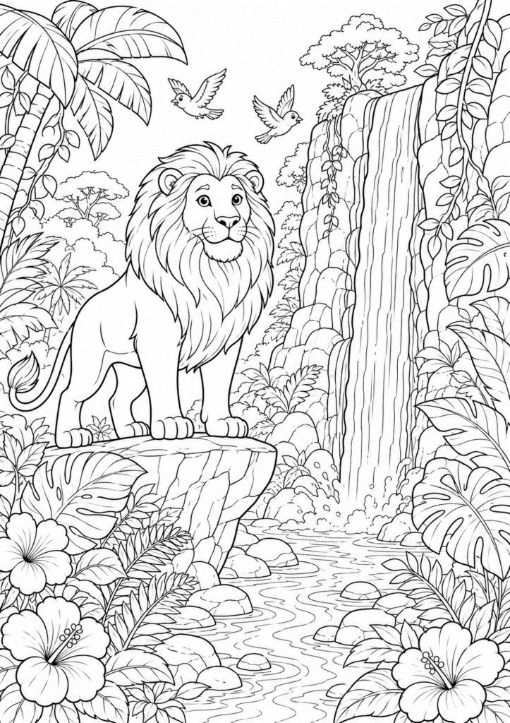Løve tegning