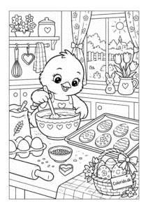 Påskekylling bager småkager