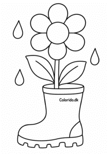 To blomster under regnbuen – nem farvelægning