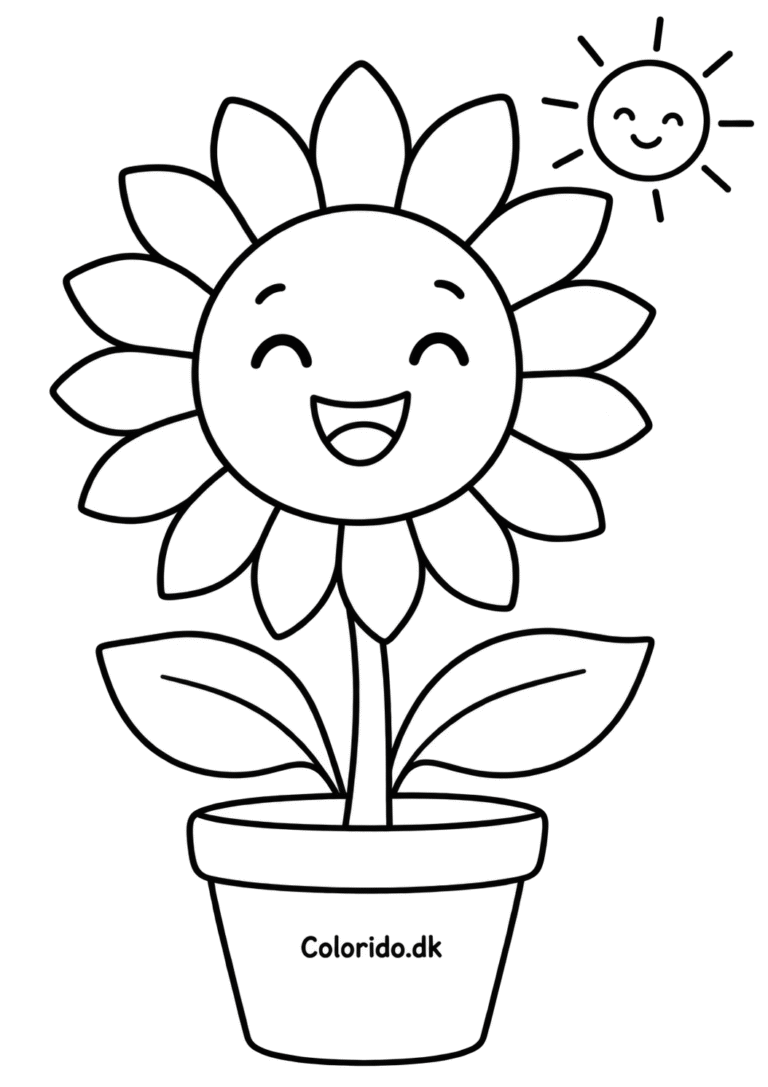 Sort Menneske Blomster tegninger til print (gratis) - Colorido