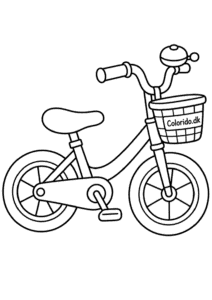 Lille cykel med ringeklokke til print