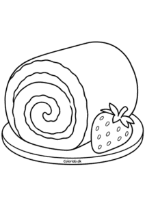 Roulade med spiral – let tegning af kage